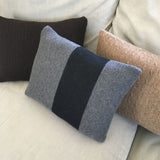 cable-knit cashmere throw pillow