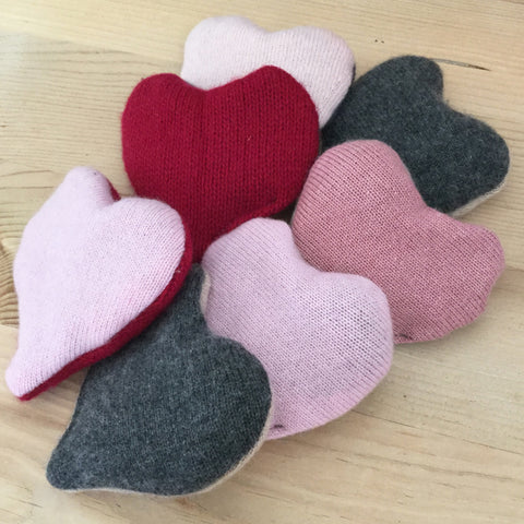 cashmere heart sachet