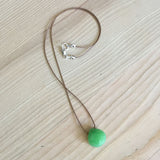 green jade faceted briolette pendant