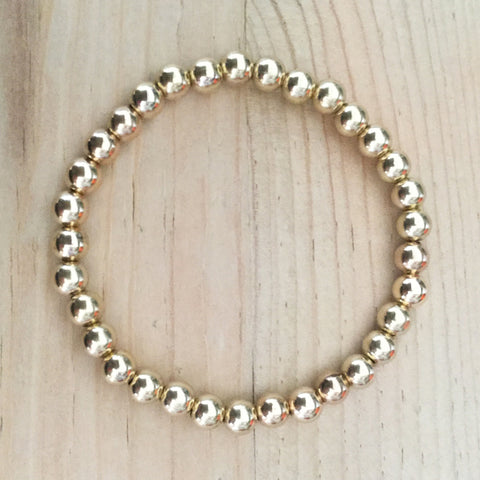 5mm gold-filled bead bracelet