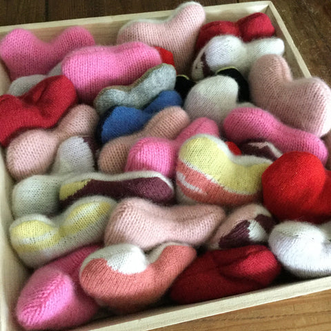 cashmere heart sachet